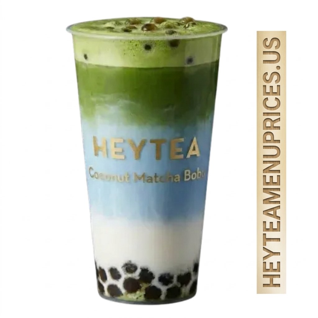 HeyTea Coconut Matcha Bobo