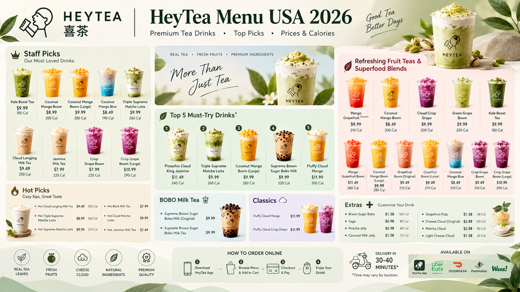 HeyTea Menu Prices